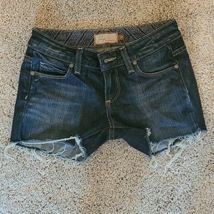 Paige Laurel Canyon cut off denuim shorts 24